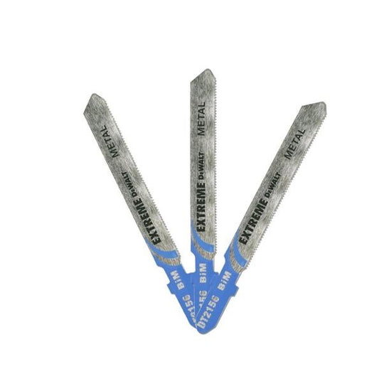 DeWalt DT2156-QZ - Hojas de sierra de calar Extreme de acero al cobalto, 86,5 mm para chapa metalica de hasta 2,5 mm, paso de 0,7 mm