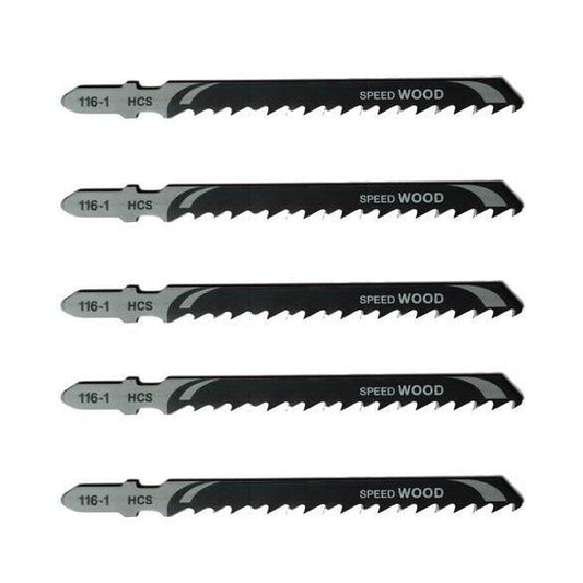 DeWalt DT2166-QZ - Hoja de sierra de calar HCS, longitud: 100 mm, paso de diente: 4 mm, para cortes rectos rápidos en madera y aglomerado de hasta 60 mm de espesor