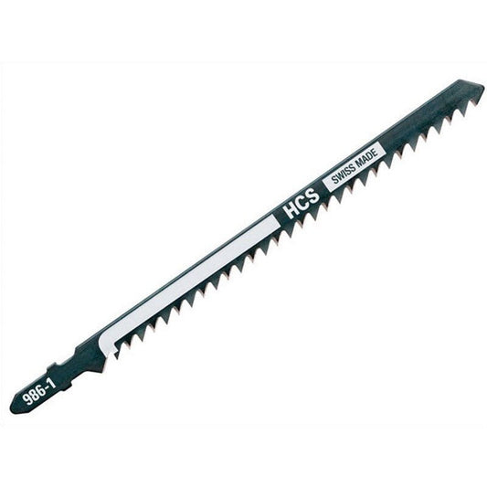 DeWalt DT2169-QZ - Hoja de sierra de calar HCS, longitud de 152 mm, paso de diente de 4 mm, para cortes rectos rápidos en madera y aglomerado de hasta 100 mm de espesor - Ferrotecnia
