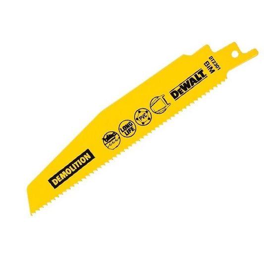 DeWalt DT2308L-QZ - Hoja de sierra sable bi-metal Extreme 2x de demolición, longitud: 228 mm, paso de diente: 1 mm para uso general