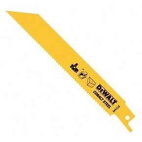 DeWalt DT2353-QZ - Hoja de sierra sable bi-metal, longitud de 203 mm, paso de diente de 1,8 mm, para cortes en metal y metales no ferrosos, chapa metálica, tuberías y perfiles