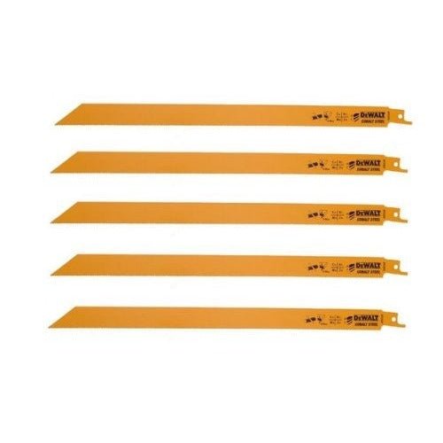 DeWalt DT2355-QZ - Hoja de sierra sable bi-metal, longitud de 305 mm, paso de diente de 1,8-2,5 mm, para metal duro, goma, fibra de vidrio o acero angulado - Ferrotecnia