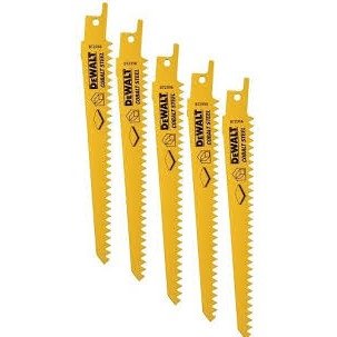 DeWalt DT2356-QZ - Hoja de sierra sable bi-metal, longitud 152 mm, paso de diente 1,8 mm, para cortes sin astillas en esca y ola - Ferrotecnia