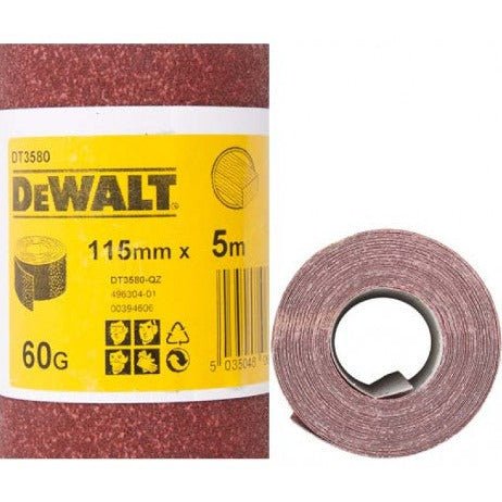 Dewalt DT3580-QZ - Lija rollo de 115 mm k60, 5 m, - Ferrotecnia