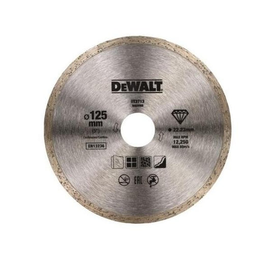Dewalt DT3713-QZ - Disco de diamante de 125 mm para corte de ceramicas