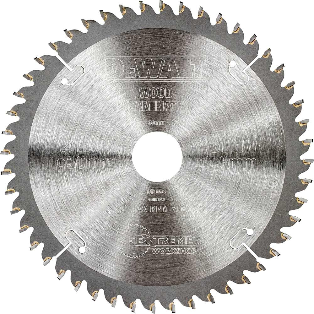 DeWalt DT4064-QZ - Hoja de sierra circular Extreme 190 x 30 mm 40 dientes ATB +10°