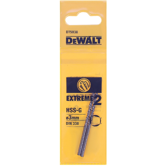 DeWalt DT5038-QZ - Broca para metal Extreme 2, 3 x 61 mm