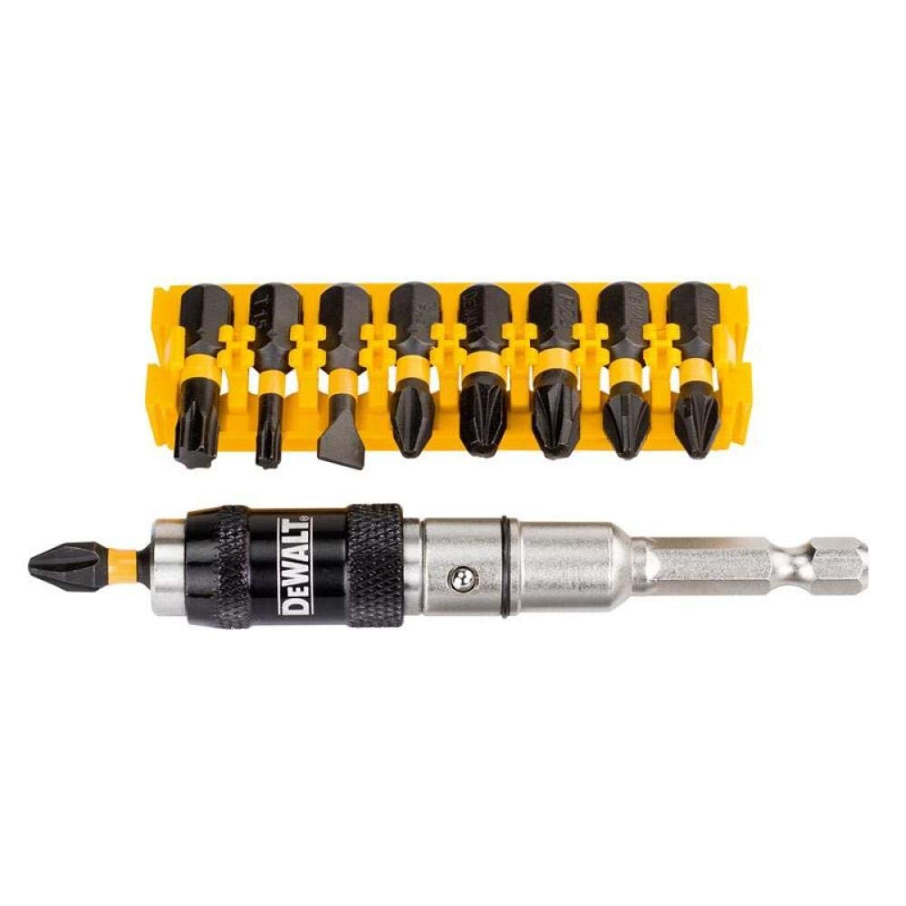 DeWalt DT70518T-QZ - Juego de 10 puntas de atornillar Torsion de 25 mm con portapuntas articulado
