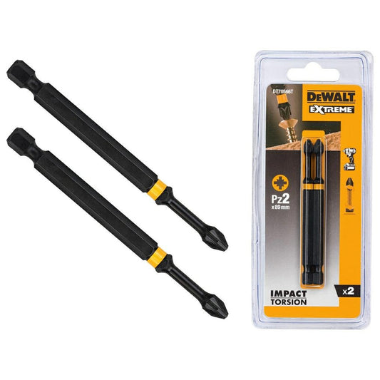 DeWalt dt70566t Torsion bit Impacto fijo PZ2 85 mm, 2 unidades