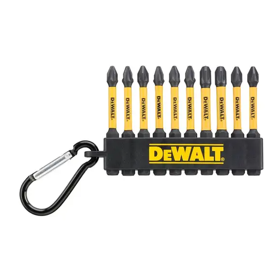 DeWalt DT7274-QZ - Juego de puntas de destornillador de alto impacto Pozi y Phillips de 50 mm PZ1 PZ2 PH2