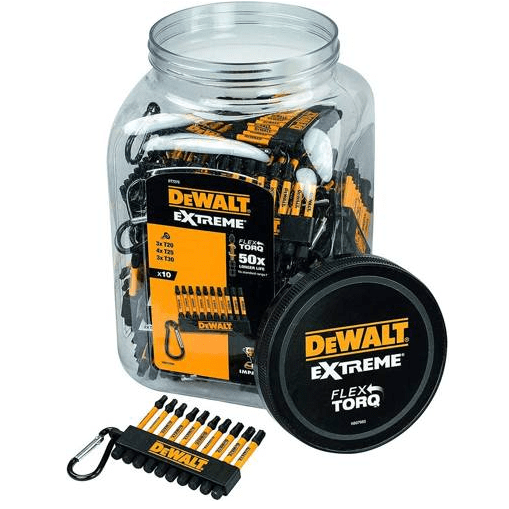 DEWALT DT7275-QZ Key Ring Mix Torx - Juego de 10 anillos para llaves (9,2 x 5,8 x 1,8 cm), color negro y amarillo - Ferrotecnia