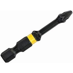 DeWALT DT7391T-QZ - Puntas torsión de impacto FlexTORQ 5 X PZ2 de 57 mm, Cabezal Pozidriv, Resistentes, Negro/Amarillo