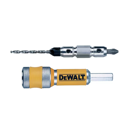 DeWalt DT7601-XJ - Sistema "Flip & Drive" completo Nº 8 con conector, avellanador, broca piloto de 4 mm y punta de atornillar Pz2