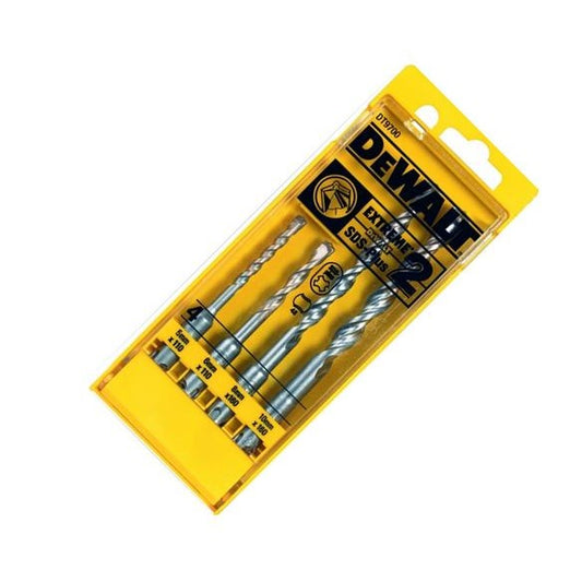 DeWalt DT9700-QZ - Pack de 4 brocas de percusión SDS-Plus Extreme 2, en caja de plástico
