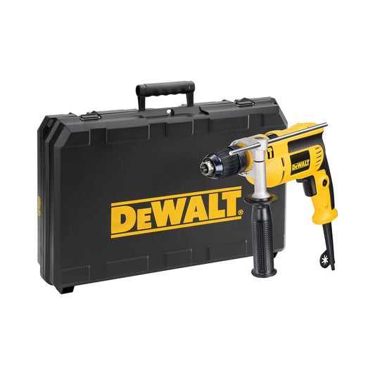 DeWalt DWD024KS-QS - Taladro percutor de 701 W, portabrocas 1,5-13 mm, con maletín