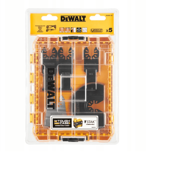DEWALT Juego de 5 hojas para multi-herramienta oscilante, DT20761-QZ