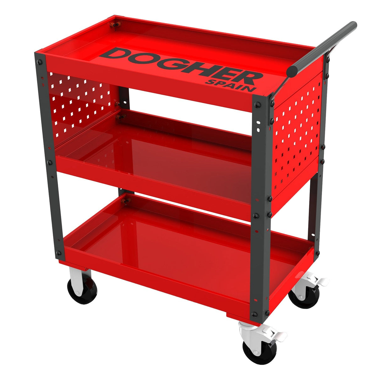 Dogher 025-028 - Carro de Servicio 675 x 390 x 705 3 Bandejas
