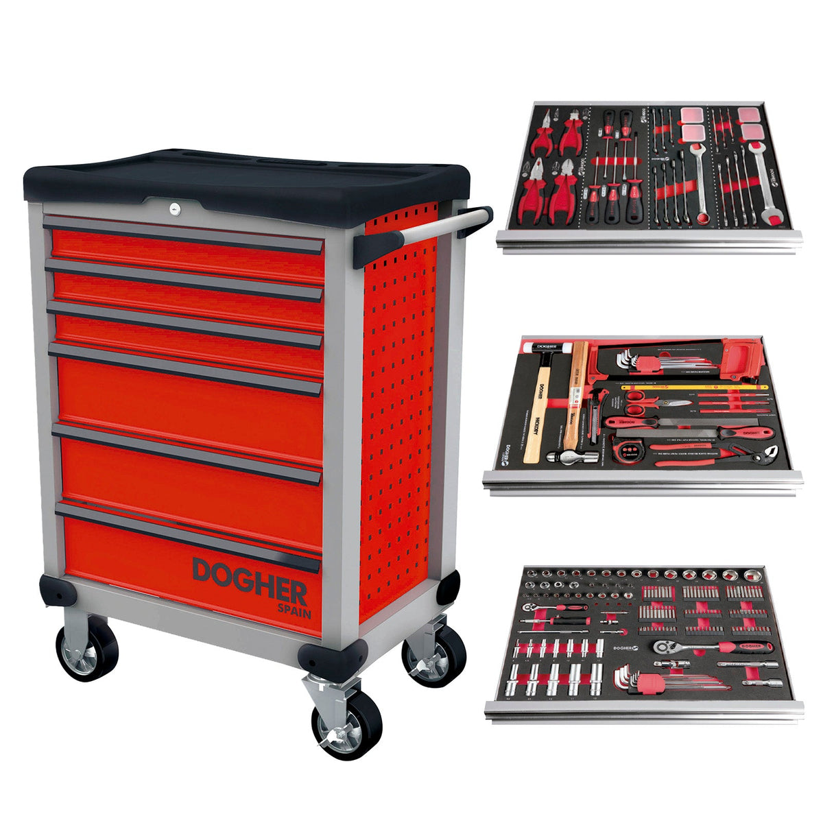 Dogher 025-560 - Carro SEPANG 6 Cajones + 3 Composiciones 211 Herramientas