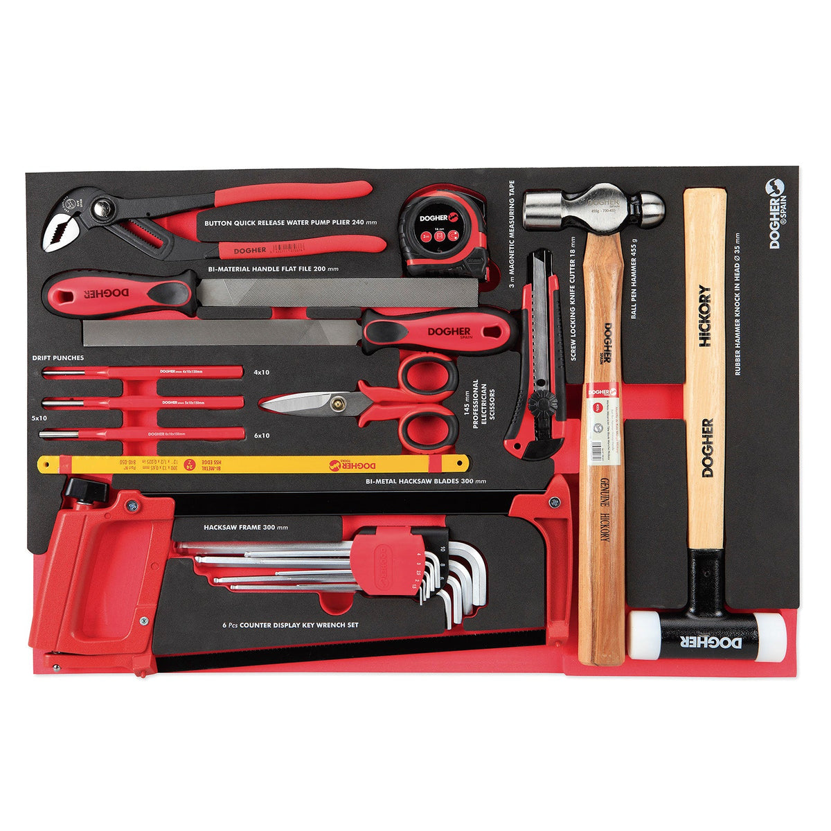 Dogher 025-563 - Carro SILVERSTONE 6 Cajones + 3 Composiciones 211 Herramientas