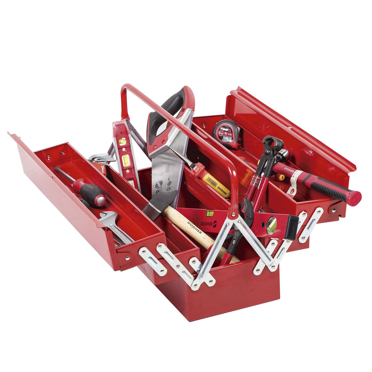 Dogher 026-005 - Caja Herramientas Metal 5 Bandejas 550 x 200 x 208