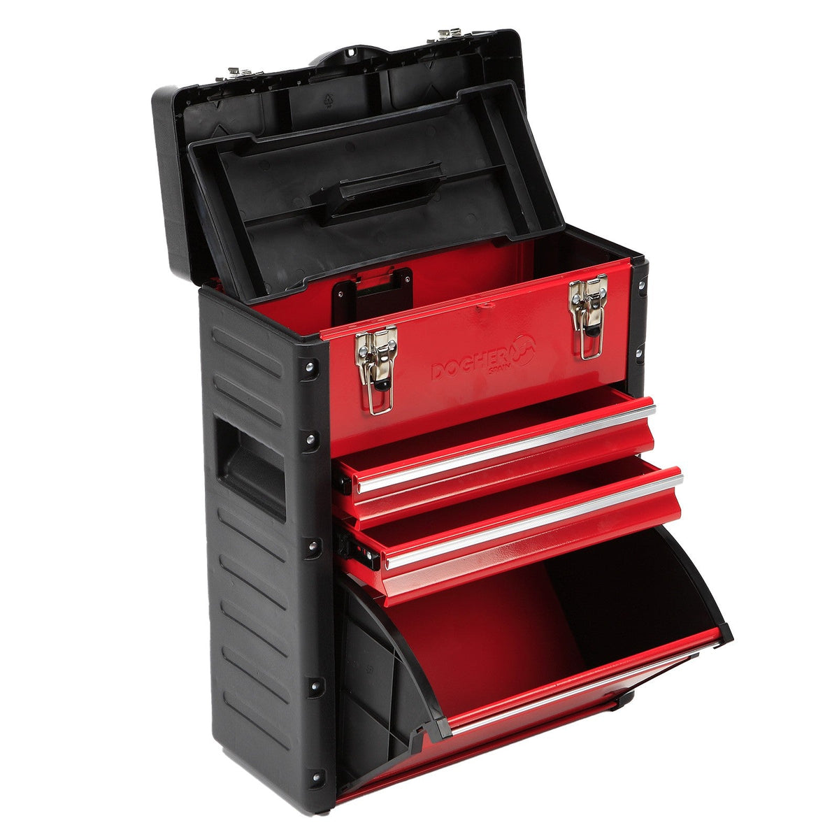 Dogher 051-008 - Trolley Integral 410 x 265 x 550 mm 2 Cajones + 1 Arcón