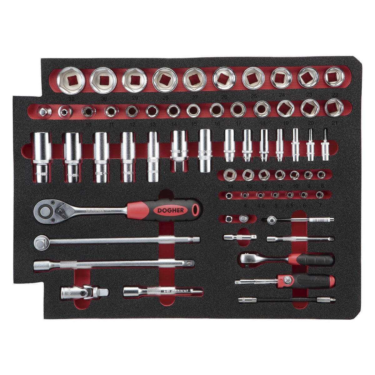 Dogher 051-511 - Trolley GOBOX Hermético + Herramienta Electricista 139 Piezas