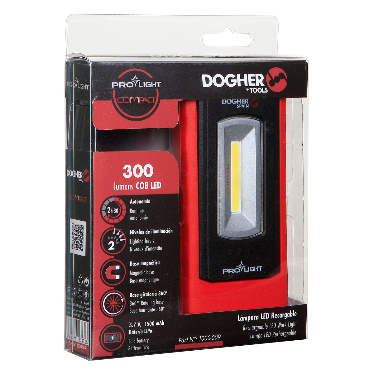 Dogher 1000-009 - Lámpara PROLIGHT COMPACT 300 Lumen COB LED