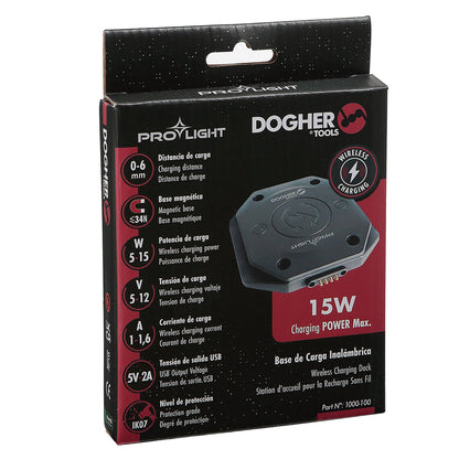 Dogher 1000-100 - Estación Carga Inalámbrica 15W