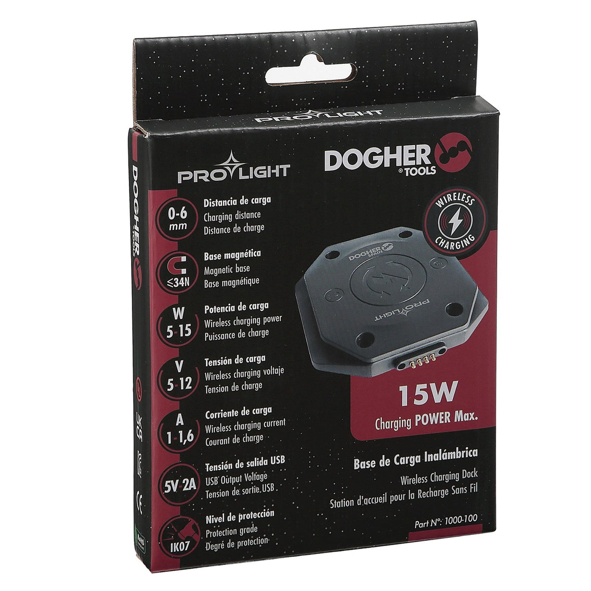 Dogher 1000-100 - Estacion Carga Inalambrica 116X112X17Mm