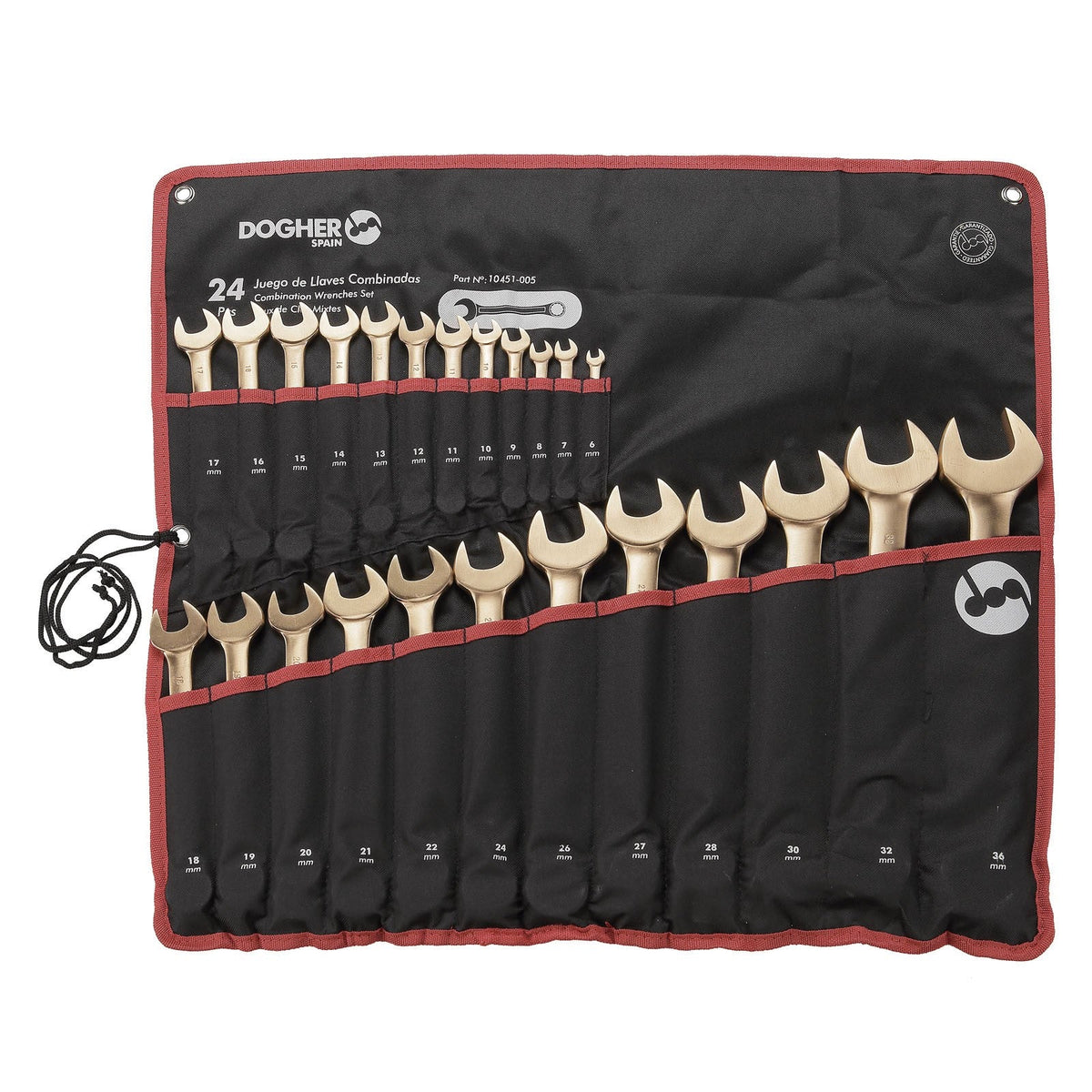 Dogher 10451-005 - Bolsa 24 Llaves Combinadas 6-36Mm Cu-Be