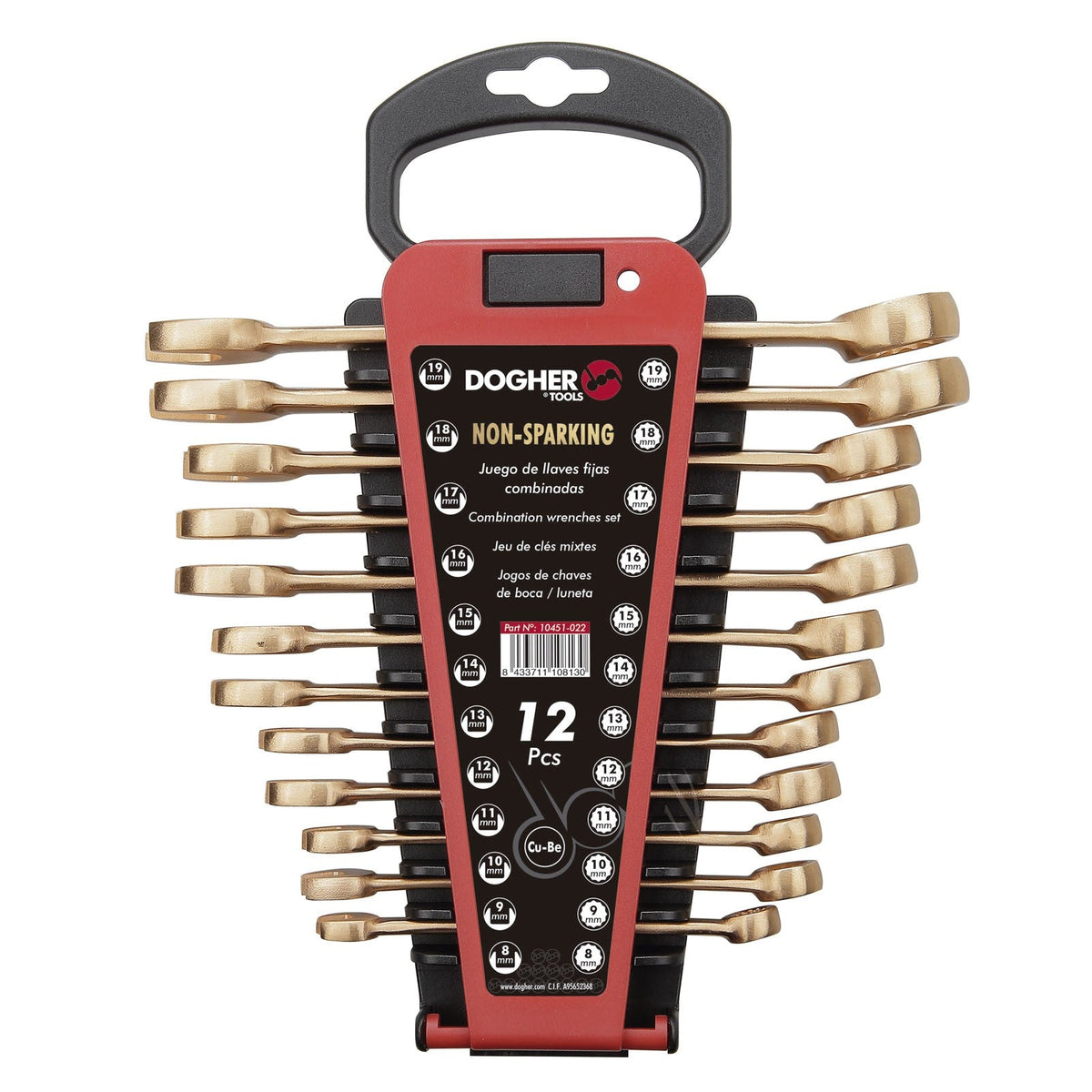 Dogher 10451-022 - Juego 12 Llaves Combinadas 8-19Mm Cu-Be