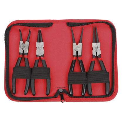 Dogher 220-003 - Juego 4 Alicates Seeger 155mm en Estuche de Cremallera