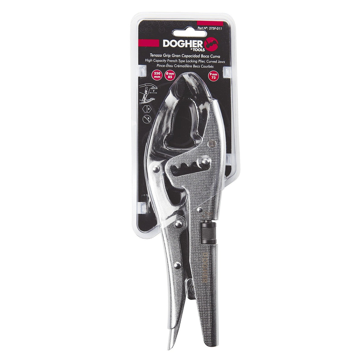 Dogher 275F-011 - Tenaza Grip Boca Curva Gran Capacidad