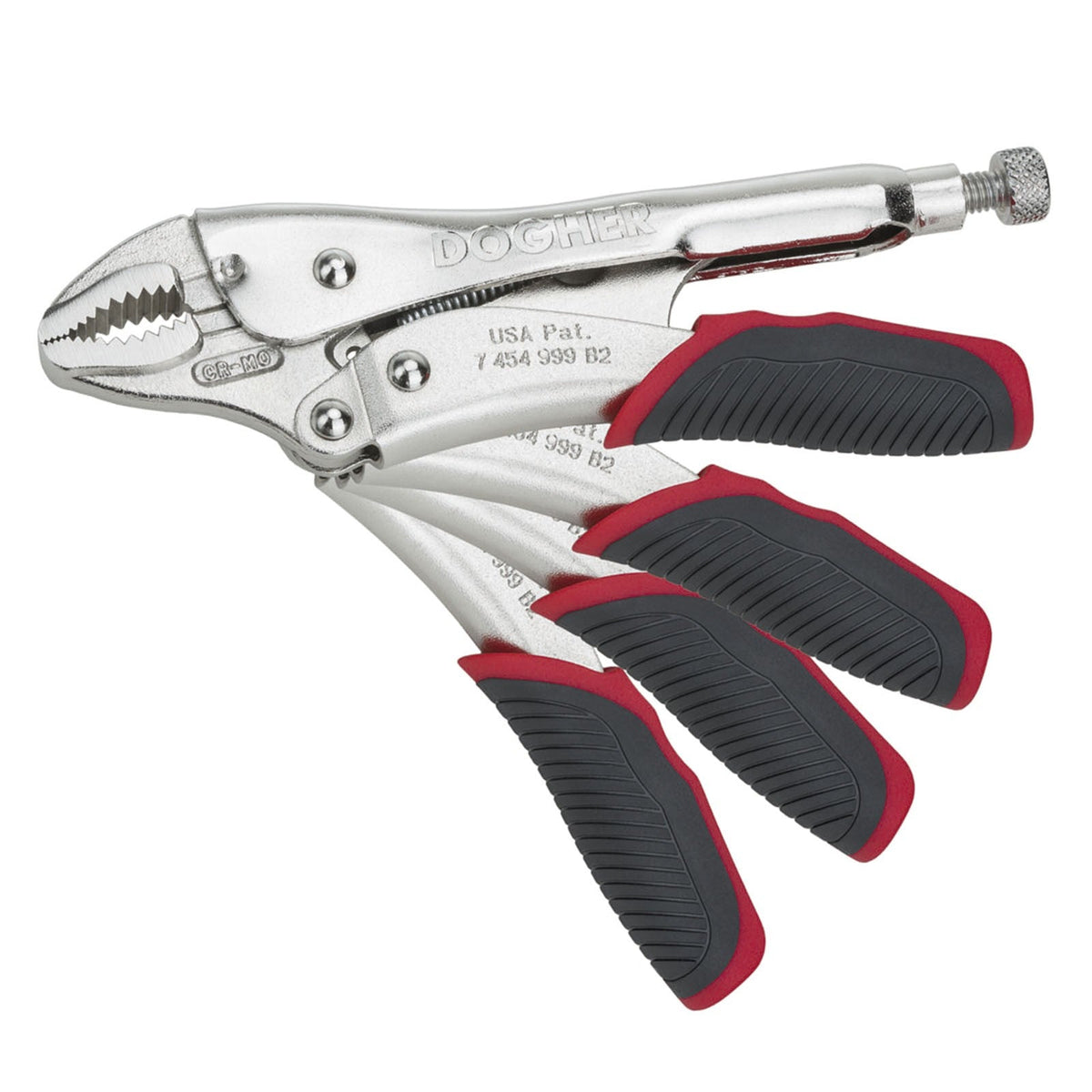 Dogher 276P-125 - Tenaza Grip Plus de Boca Curva con Corte 125mm