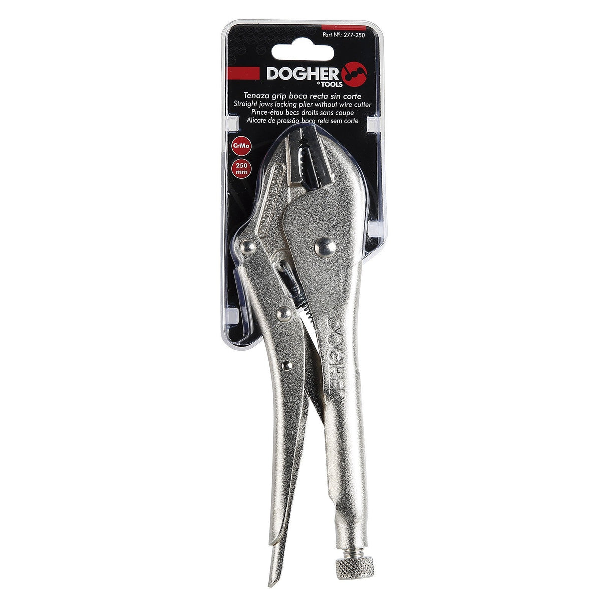 Dogher 277-250 - Tenaza Grip de Boca Recta sin Corte 250mm