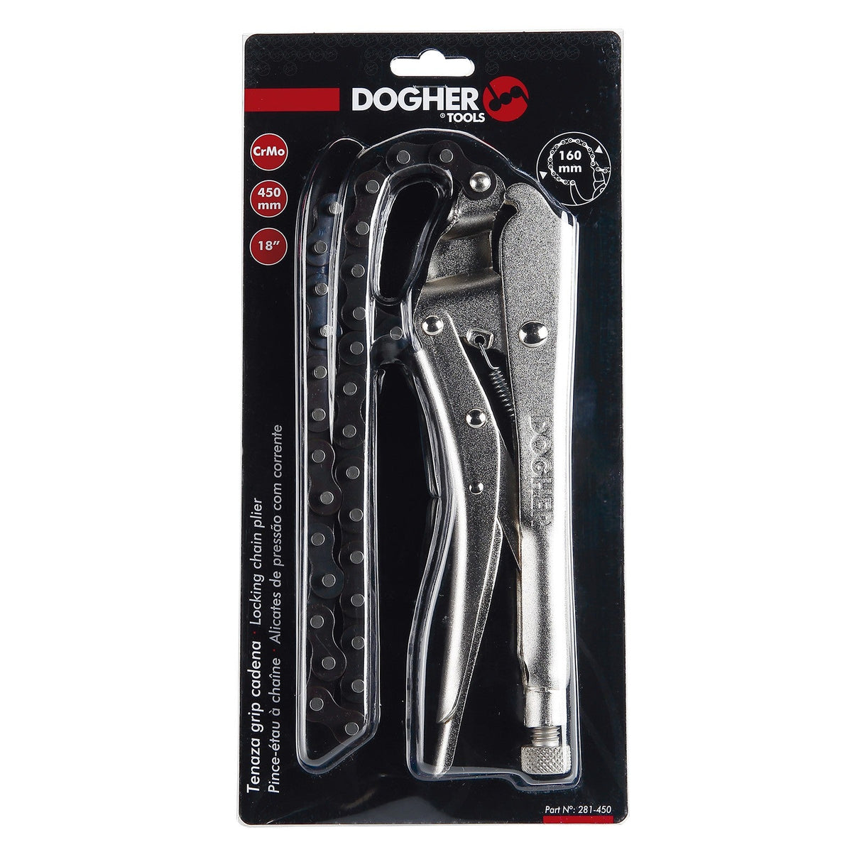 Dogher 281-450 - Tenaza Grip Cadena 500mm