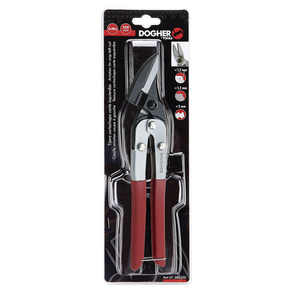 Dogher 291-300 - Tijera Corta chapa Corte Recto Acodada Larga 280mm