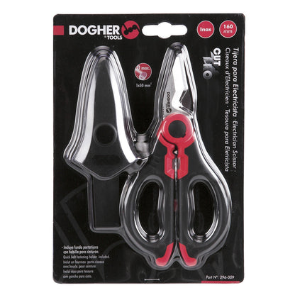 Dogher 296-009J - Expositor Mostrador de 12 Tijeras Cut-Pro para Electricista 160mm
