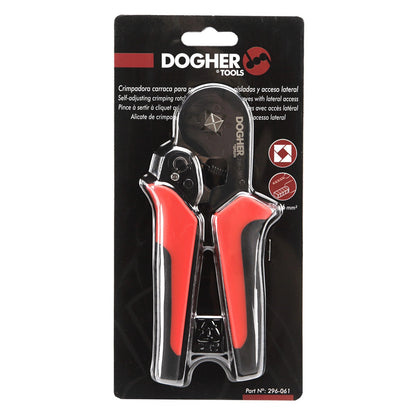 Dogher 296-061 - Crimpadora Carraca para Punteras Huecas Aisladas y Acceso Lateral
