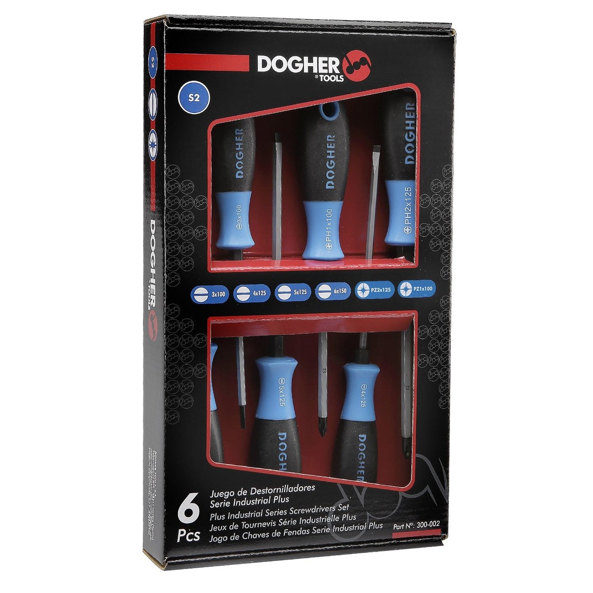 Dogher 300-002 - Juego Dest. Carton 6Pzas Ind.Plus Rec-Pz