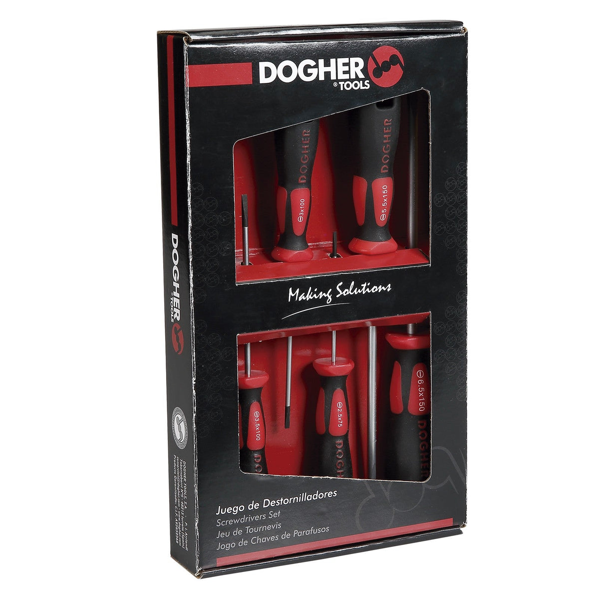 Dogher 331-001 - Juego Dest.Prof Caja 6Pzas B.Recta