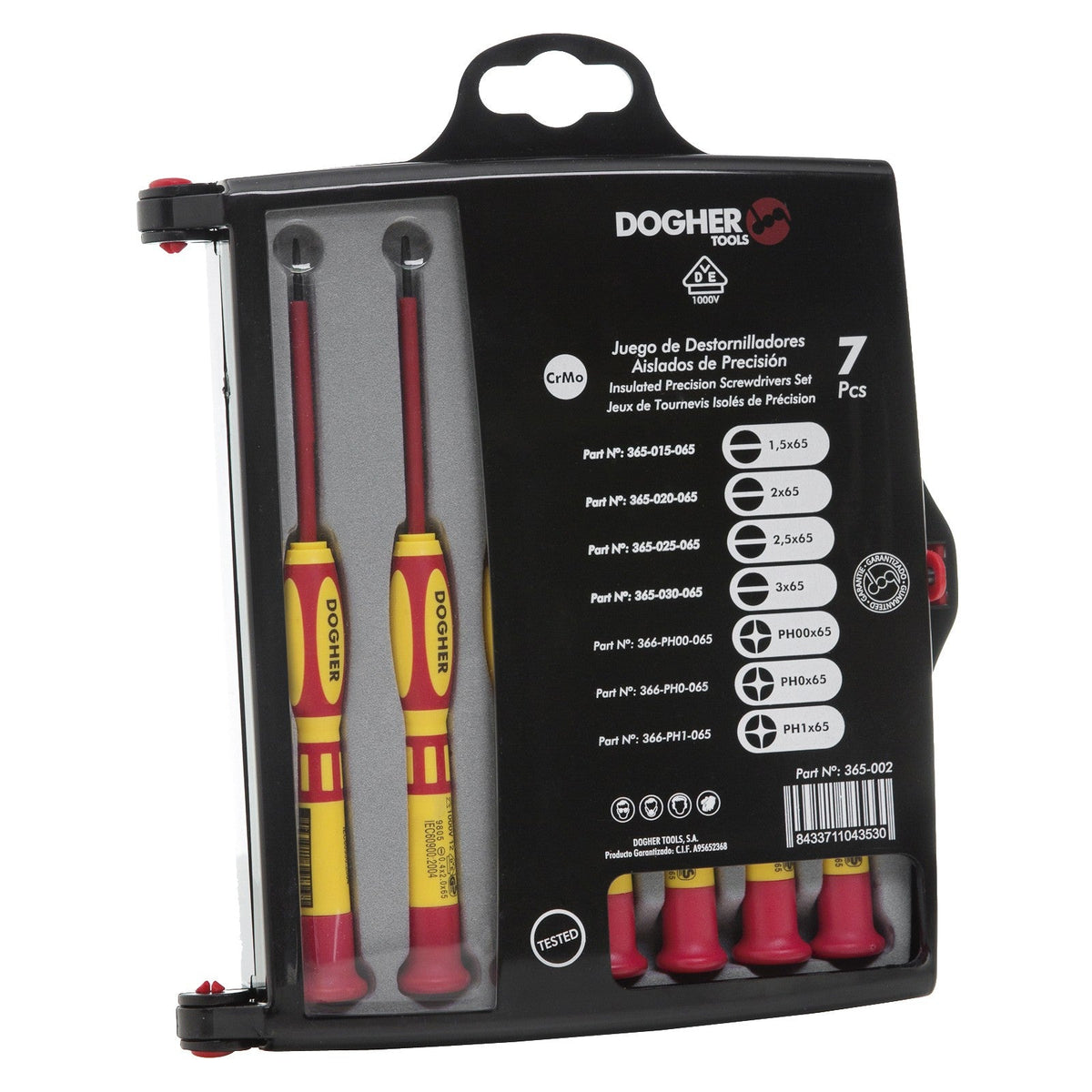 Dogher 365-002 - Juego Dest. Precis. 65Mm 7 Pzas Vde