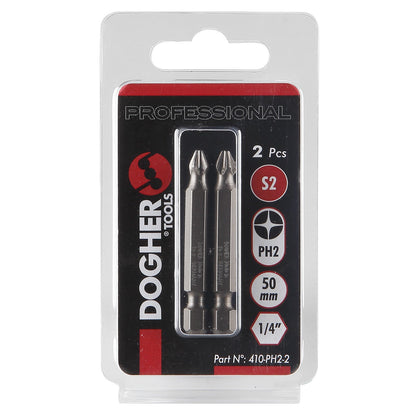 Dogher 410-Ph2-10 - Caja 10 Puntas De Atornillar S2 50Mm Ph2