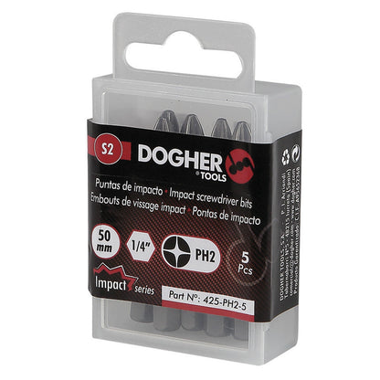 Dogher 425-Ph2-5 - Caja 5 Puntas De Impacto S2 Ph2 50Mm