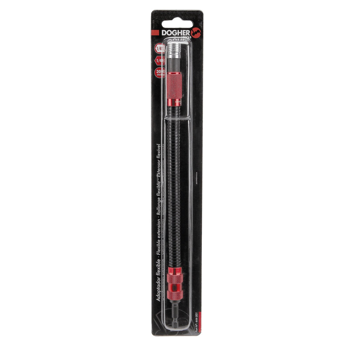 Dogher 444-001 - Adaptador Portapuntas Atornillar 1/4" Flexible 300mm