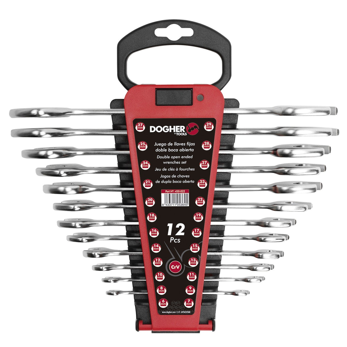 Dogher 450-017V - Soporte Plástico 12 Llaves Fijas Vacío