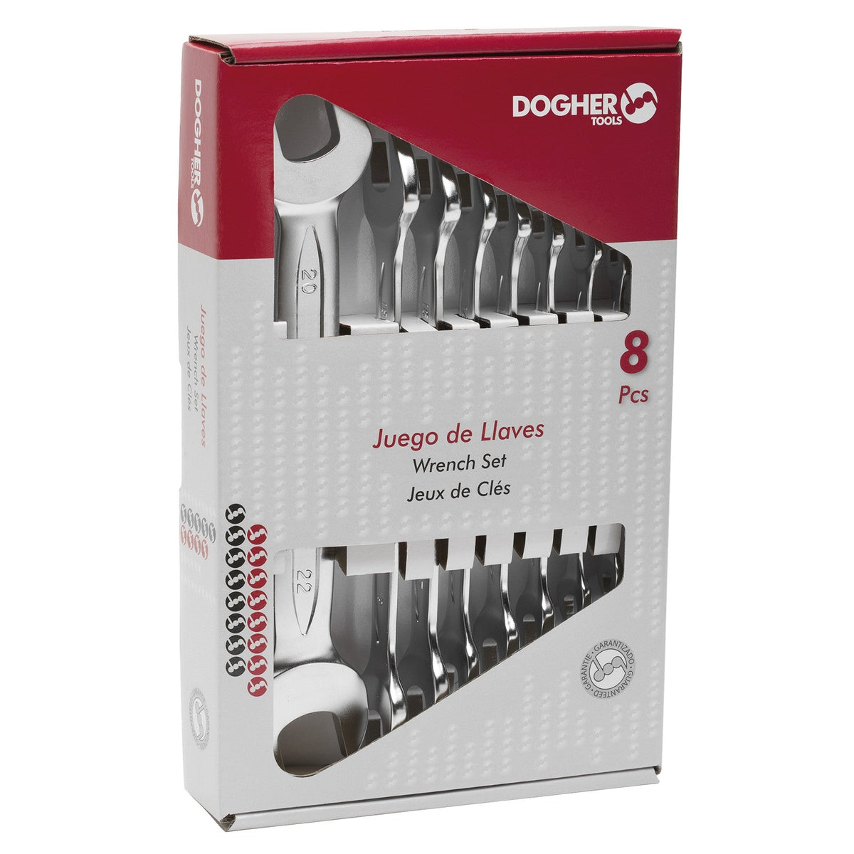 Dogher 450-038 - Caja 8 Llaves Doble Boca Abierta