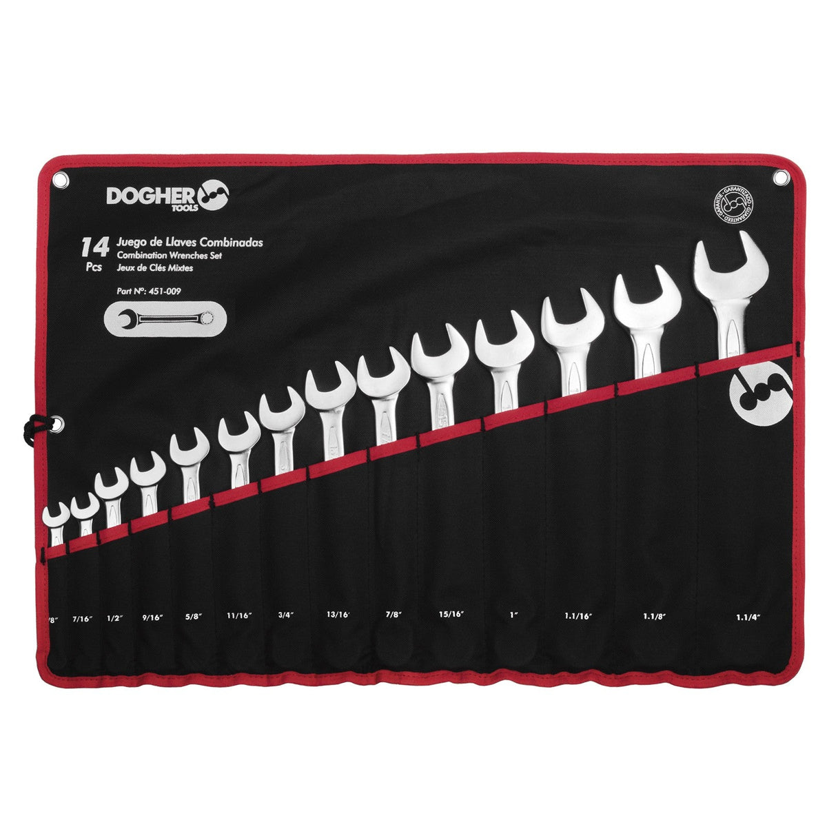 Dogher 451-009 - Bolsa Nylon 14 Llaves Combinadas SAE
