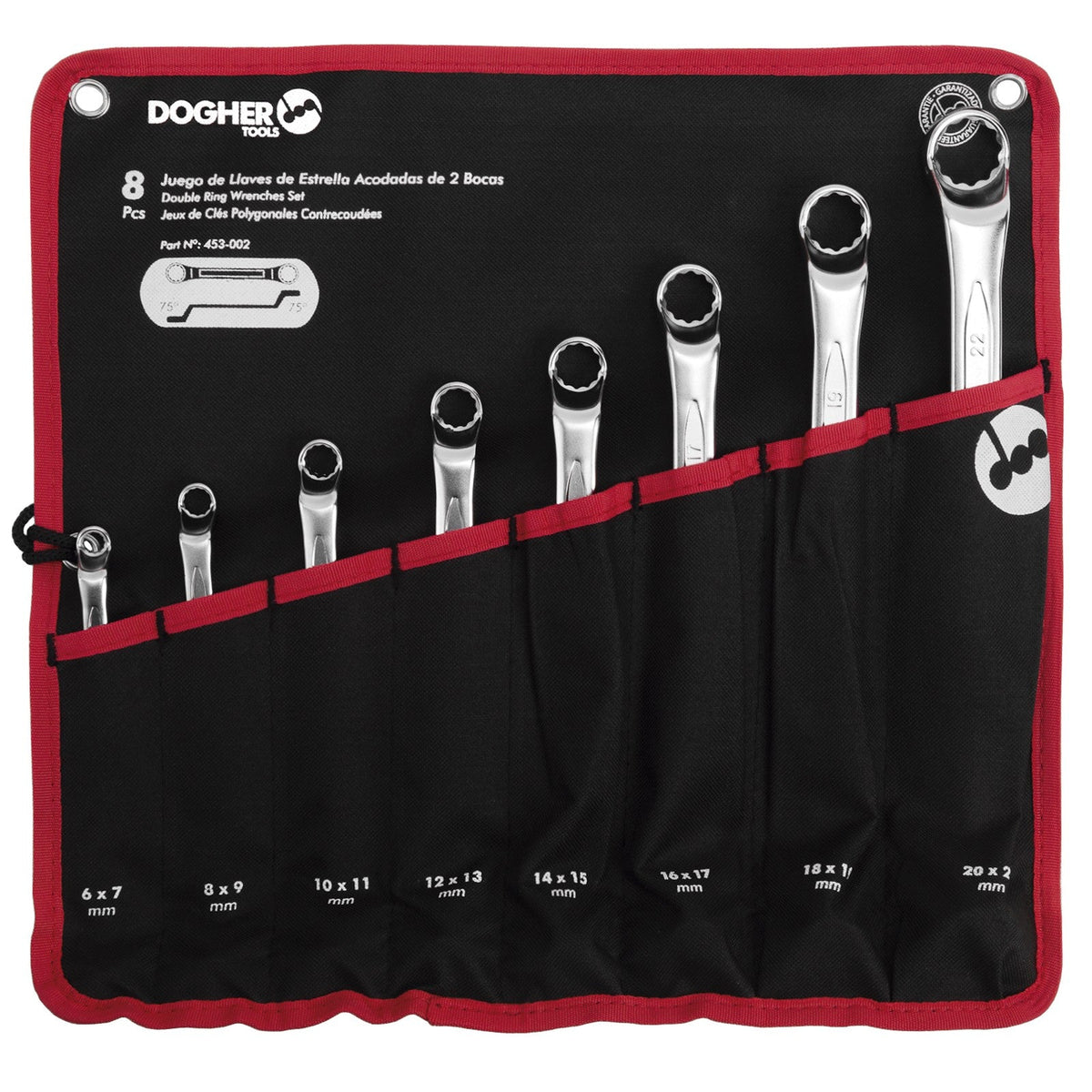 Dogher 453-002 - Bolsa Nylon 8 Llaves Estrella Acod. 75º