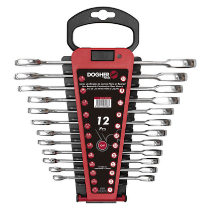 Dogher 4557-022 - Juego 12 Pcs Comb. Carraca Plana Sin Rev